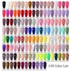Nail Art Kits LilyCute 10 Färger Gel Polish Set Glitter Sequins Semi Permanent Hybrid Lack Base Top Coat Slå av UV LED