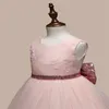 Prinsessan tjej bär ärmlös båge klänning för 1 år födelsedagsfest toddler kostym sommar för evenemang tillfälle vestidos spädbarn 524 y2