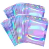 1000pcs/lot Smell Proof Bags Reclosable Pack Bags Clear Foil Flat Zipper lock Bag for Party Favor Food Storage Colorful Wholesale