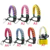 Cordon de sangle de survie pour porte-poignée Paracord avec anneau de sécurité, anneaux en plastique et mousqueton pour bouteille d'eau à large bouche de 12 oz 64 oz RRE4934401