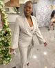 Plus Size Mother Of The Birde Pants Suits Summer Street Celebration Blazer Set Evening Party Prom Wedding Wear 2 Pieces