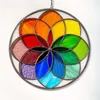 Zasłony Zasłony Rainbow barwione Suncatcher Okno Hangings Hangings SeriesFunrain Clearance for Outdoor Wall Art, Sun Decor 5362 Q2