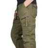ICPANS Pantaloni Tattici Uomini Esercito Militare Cotone Nero ix9 Cerniera Streetwear Autunno Inverno Cargo Pantaloni stile militare 210715