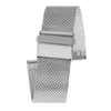 Watch Bands Silver/Black/Rose Gold 18/20/22mm Mesh Stainless Steel Deployment Buckle High Quality Straps Replacements Band