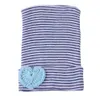 Cappelli neonato infantile bambini inverno caldo striscia di cotone tappi di cotone beanie a forma di cuore decor unisex accessori per capelli testa avvolge kbh04