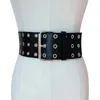 Belts Elastic Leather For Women Designer Rivets Costumes Jeans Belt Female Wedding Dress Waistband