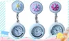 Clip d'infirmière pour femme sur montre rétractable Fob montres de poche personnel de la clinique montre suspendue fleur Design coloré pour cadeaux