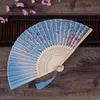 Chinesischer Vintage-Handfächer mit Quaste, für Hochzeit, Brautparty, Gastgeschenke, faltbare Taschenfächer