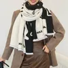 Sciarpe Sciarpa di cashmere invernale di lusso Donna Coperta spessa Fazzoletto da collo Scialli e impacchi Bella Hijab Ladies Long Echarpe Pashmina Bufanda