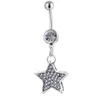 YYJFF D0394 STAR BELLY NAVEL RING Mix Colors