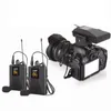 UHF Mic de revers à microphone sans fil à double canal pour la gamme SLR 65m DSLR Camera Interview9285657