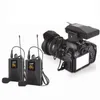 UHF Dual Channel Wireless Lavalier Microfoon Revers Micre voor SLR 65M Range DSLR Camera Interview