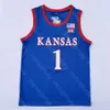 Maglie da basket 2022 Final Four 4 Maglia da basket Kansas Jayhawks NCAA College Ochai Agbaji Gradey Dick Jalen Wilson Pettiford Jr Harris McCullar Udeh