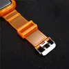 Bands Watch Colorful Transparent Strap Case For Watch Series Se 6 5 4 3 Band Protective Cover Iwatch Waterproof Replacement Bracelet Watchband 240308