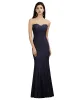 2022 Bourgondië Mint Groene Bruidsmeisjes Jurken Bourgondië Dark Navy Sheer Neck Mermaid Maid of Honour Jurken Avond Prom Dress CPS1899