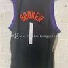 Mens Devin 1 Booker Jersey Chris 3 Paul Basketball Jerseys 2020/21 Swingman City New Edition Stitched Black Jerseys