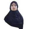 Ramadan One Piece Amira Hijab Muslim Women Pull On Instant Headscarf Shawl Wrap Islamic Prayer Arab Underscarf Turban Caps Hats