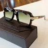 Legends Crystal Gold Square Sunglasses 607 des lunettes de soleil Lunettes de soleil pour hommes avec boîte