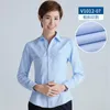 Casual shirts voor heren heren shirt vrouwelijk professionele gereedschap cultiveren moraliteit veer pendelaar ol lichtblauwe v-neck pakken render
