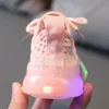 Size21-30 Children's Sneakers LED Lights Glow Girls Sports Shoes Boy Baby Toddler Shoes Non-slip Breathable Fashion Kids Shoes G1025