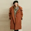 Vinter Kvinnor 90% Vit Duck Down Jacket Kvinna Koreansk Lös Hooded Långärmad Coat 11840221 210527