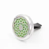 Aromaterapi Hem Essential Oljediffusor för bil Air Freshener Parfymflaska Locket Clip med 5 st Tvättbara filtkuddar Zze5155