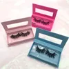 Partihandel Eyelash Förpackning Box Tom Ögonfransar Paketfall Mink Lashes Boxes Rektangel Eye Lash Magnetic Fodral