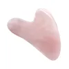 Tamax JD016 blanc Rose Quartz vert agate Dongling Jade Guasha conseil pierre naturelle grattoir Gua Sha Tools2784614