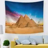 Tapestries Egypt Tower Tapestrise Wall Hanging Pyramids Nature Sunshine Home Decor Tapestry for Living Room