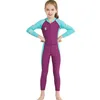 Crianças Mergulho Terno Crianças para Meninos Meninas Mantenha Moreiras Mangas Longuinas de Longo Proteção UV Swimwear