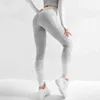 NORMOV Fashion Striped Patchwork Women Leggings Fitness Vita alta Push Up Lunghezza caviglia Spandex Leggin Casual Seamless 211204