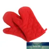 NEW 1PC High-temperature Thick Hot Insulation Microwave Oven Gloves Kitchen Supplies Cotton Professional Solid Oven Mitts Factory price expert design Quality