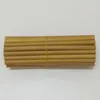 Bra kvalitet 20cm återanvändbar gul färg bambu muggar Straws Eco Friendly Handcrafted Natural Drinkware Drinking Straw K13