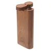 Portable Wood Smoke Tabak Matching Glass One Hitter Pipes Dugout Box Magnetic Roterende Cover Sigarettenkastjes Dugouts