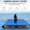 Smart Mirror Flip Phone Custodie per Huawei P50 P40 P20 P30 Lite Pro Y7 Y6 Y9 PRIME P Smart 2021 Mate 40 30 Onore 20 10 8A 10i 9x Cover elettroplated