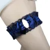 Girlieri per matrimoni blu blu navy 1 pezzi set per perle da sposa giarrettiere da sposa strass dimensioni gratuite 17 ~ 23 pollici regalo di ballo