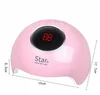 Star6 Suszarka Nail LED UV Mini Lampa USB do manicure Wyświetlacz LCD Suszenie Wszystkie żele Polskie Nails Art Tools 36 W