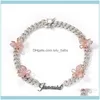 Catene collane pendenti gioiello di gioielli con farfalla personalizzata cubana catena nome piastra collana da donna da donna bling bling farfhieflie