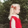 9.5 * 6,5 cm Moda artesanal Bowknot Bebê de Cabelo Infantil Cores Sólidos Arcos Bangs Hairpin Crianças Barrettes Bebê Headwear Crianças Presente