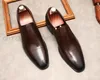 Yeni Gelenler Erkek Moda Loafer'lar Hakiki Deri Siyah Çikolata Düğün Adam Elbise Ayakkabı Rahat Iş Erkek Ayakkabı