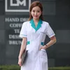 Personlig vård tandläkare uniform man kvinnor uniformer arbete slitage apotek vit kappdräkt spa skönhet salong privat läkare lång jacka klänning