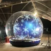 For Christmas Giant Inflatable Snow Globe Bubble Dome Tent With Blower 2M/3M/4M Replaceable background Human Snow- Globes Clear house