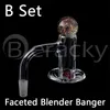 Smoking Full Weld Diamond Bottom Terp Slurpers/Faceted Blender Quartz Banger con biglie di vetro Ruby Terp Pearls 4590 Dregree Chiodi senza cuciture per tubi Dab Rigs