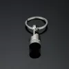 Zinc Alloy Metal Piston Car Keychain Keyfob Motor FOB Nyckelring Ring Nyckelring Silver Creative Gift