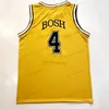 Nikivip Custom Chris Bosh #4 Jersey de basquete da Universidade de Tech College Men costura de ouro branco qualquer nome Número Tamanho S-4xl Vest Jerseys