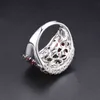 Hutang Silver Garnet Ring 925 보석 보석 55ct 여성용 레드 가넷 석류 반지 039S Christm5445348을위한 고급 보석 선물