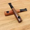 Cool Natural Wood Pipes Straight Portable Herb Tobacco Cigarette Cigar Holder 9MM Filter Smoking Handpipe Innovative Design Wooden High Quality