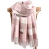 Outono e inverno novo lenço feminino britânico Bagh brigou o lenço de cashmere Shawl com dupla use grossa lenço de casal fghdfjdj