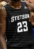 Custom Stetson Hatters Basketbal Jerseys Rob Perry Mahamadou Diwara Christiaan Jones Jahlil Rawley Joel Kabimba