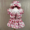 Dress Floral Doll Spring Summer Outfits Clothes For Small Party Dog Skirt Puppy Costume Pets New